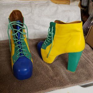 Jeffery Campbell colorblock Litas